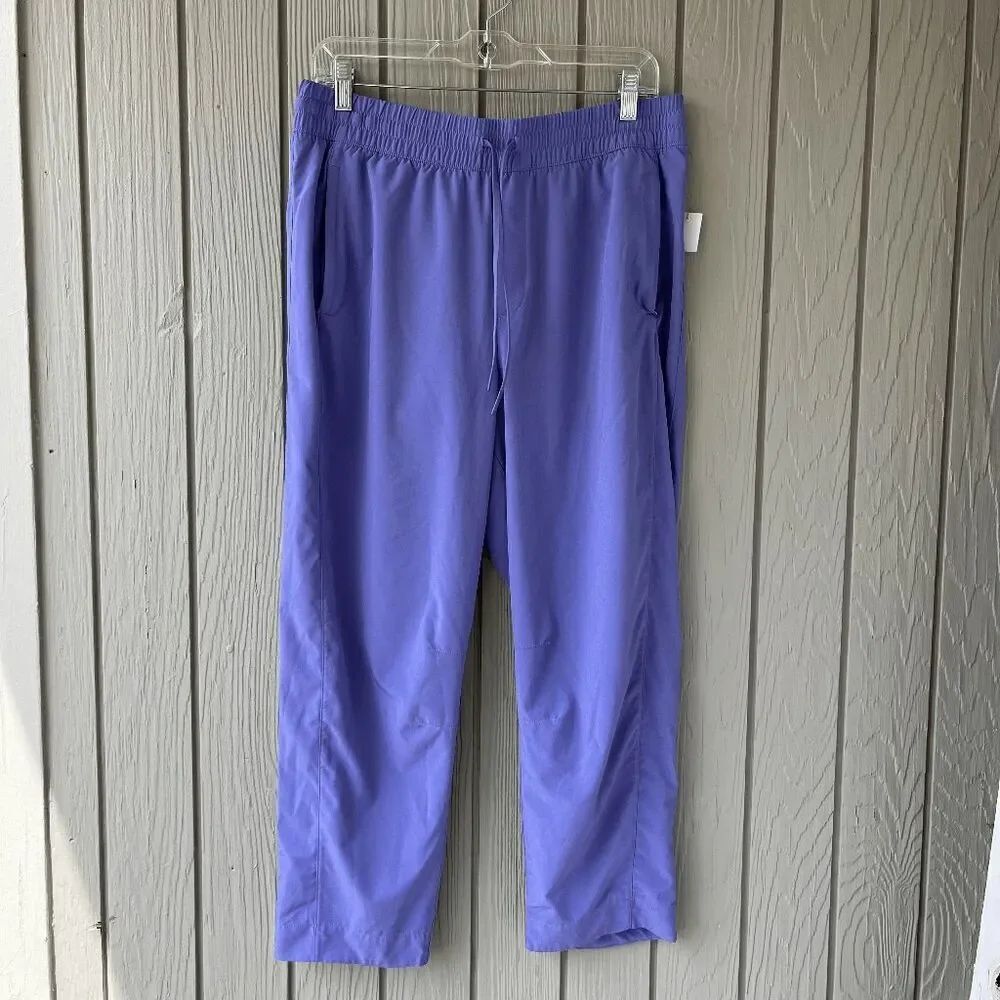Athleta Arrival Pant Dark Adonis Blue Purple Ankle Straight - SZ 12